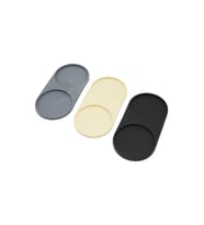 2 BÖLMELİ   OVAL   RENKLİ SİLİKON  YAĞDANLIK - SABUNLUK ALTLIK  12 X 24.5CM (5343)