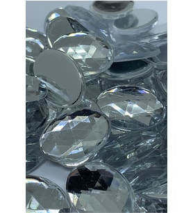 Süsleme Taşı Kristal Elips Şeklinde 13x18mm Akrilik Taş 500 Adet