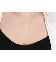 Glorria Gümüş 3 Boyutlu Minimalist Z Harfi Kolye (Çok Renkli)