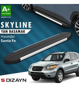 S-Dizayn Hyundai Santa Fe Skyline Aluminyum Yan Basamak 163 Cm 2000-2006 A+ Kalite