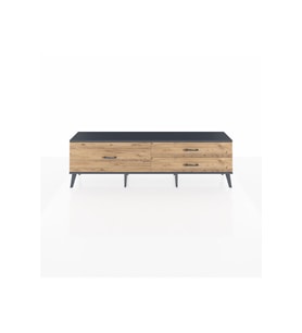 Arges TV Ünitesi 3 Çekmeceli  176x30x51 Çam-Antrasit/Çam