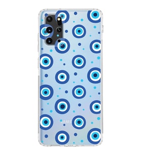 PrintiFy Samsung Galaxy S20 Plus ile Uyumlu 1mm Slim Fit Nazar Boncuğu 1 Baskılı Şeffaf  Kılıf