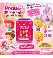 Princess Puzzle Palz 3D Silgi Figür Sürpriz Paket