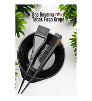 Saç Boyama Tabak Fırça Krepe Tarak Seti