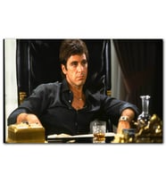 Cakatablo Tony Montana Al Pacino Koltukta MDF Tablo