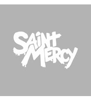 Saint Mercy Araba Sticker siyah 16x9 CM (Beyaz)