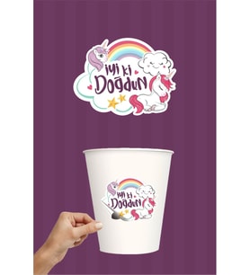 Unicorn Sticker 20'li (Yapışkanlı Kağıt)