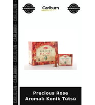 Özel Üretim Gül Kokulu Aromatik Rahatlatıcı Hediye Dekoratif Precious Rose Aromalı Konik Tütsü