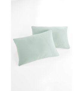 Örme %100 Pamuk Flaplı 2 Adet Yastık Kılıfı 50×70 Cm (Yeşil)