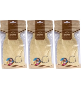 Derma Naturel Bebek Banyo Eldiveni Hassas Ciltlere Özel (15*24CM) MS-01 (3 Lü Set)