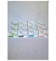 Dove Beauty Cream Bar SET/4 Çeşit X 3'er AdetX90 Gr. / Fresh touch-Cream Bar-Gentle Exfoliating-Pink