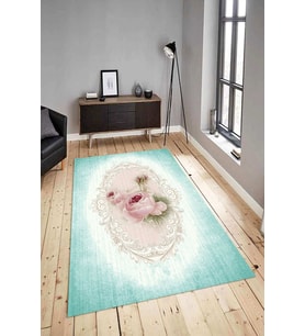 Dijital Baskılı Yıkanabilir Kaymaz Modern Renkli Salon Halısı Mutfak Halısı Yolluk ND-HY-1006 (Çok Renkli)