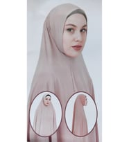 Sandy Hijab Büyük Boy Eşarp (Vizon)