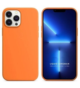 Apple iPhone 13 Pro 6.1'' Liquit Lansman Silikon Turuncu