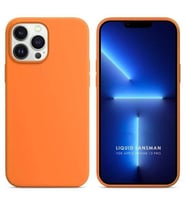 Apple iPhone 13 Pro 6.1'' Liquit Lansman Silikon Turuncu