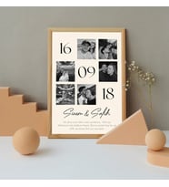 Özel Gün 6 Fotoğraflı 30 X 40 Çerçeve (Ahşap)