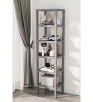 Mithra Life 6 Katlı Plastik Gri Banyo Mutfak Rafı MIT1046