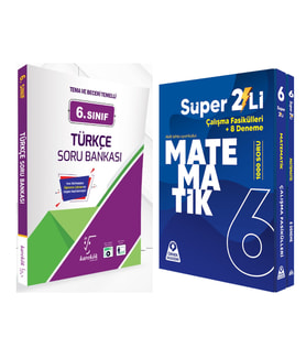 Karekök Yayınları 6. Sınıf Türkçe ve Örnek Akademi Süper İkili Matematik Seti 2 Kitap