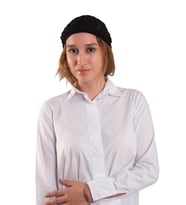 Siyah Dantelli Fiyonklu Pratik Bone Kabartma Dokulu Jakar Desenli 2420_01