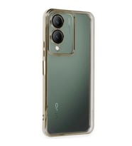 Vivo Y17s Kılıf Razer Lensli Silikon - Gold