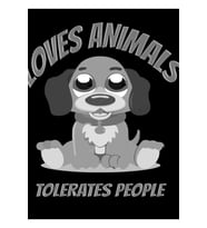 Hayvanları Seviyor (Köpeğin) İnsanları Hoşgörülü Tablo Ahşap Poster Dekoratif