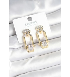 Pirinç Gold Renk Vintage Kadın Küpe - TJ-BKP11239