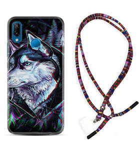 Huawei P20 Lite Mate 10 20 Lite Pro P40 Lite KılıfBoyun Asklı Rasta Silikon Dog Eyes 1761