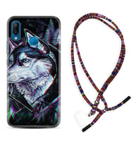Huawei P20 Lite Mate 10 20 Lite Pro P40 Lite KılıfBoyun Asklı Rasta Silikon Dog Eyes 1761