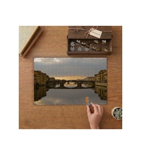 Ponte Vecchio İtalya Tasarımı 240 parça Ahşap Puzzle Ahşap Kutuda MP04712