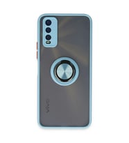 Vivo Y11s Kılıf Montreal Yüzüklü Silikon Kapak - Buz Mavi