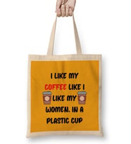 CAT Funny Coffee Drinks Art Lover Gift Quote - Vintage Retro Rainbow Style Bez Çanta Uzun Saplı