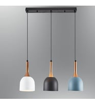 MYLİGHTS  RETOR RUSTİK  VİNTAGE ÜÇLÜ MASA ÜSÜTÜ METAL SAKIT AVİZE (Siyah)