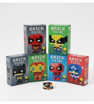 Mini Boy Super Kahramanlar Tasarımlı Büyük Parçalı Blok Oyuncak Seti Big Pixel Brick 6lı Seti
