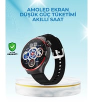 İthalat® Nfc Destekli Akıllı Saat Amoled Ekranlı Şık Tasarım