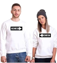 Tshirthane Tek Yönüm Sevgili Kombinleri Sweatshirt Kombini (Tek Ürün Fiyatıdır.)