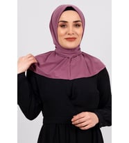 Şarabi Pratik Hazır Geçmeli Tesettür Eşarp Sandy Kumaş Arkadan Çıtçıtlı 2101_08