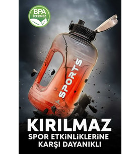 Sporcu Su Matarası Su Matarası Bpa Free 2.2L Suluk Gym Matara (Kırılmaz Ürün)