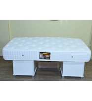 Yatak 13530 Full Ortopedik Lüx Pamuklu Kumaş Çift Taraf Jakarlı Model 90*190 cm (Beyaz)