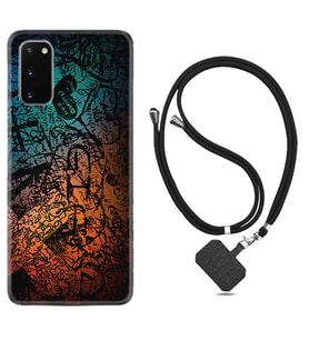 Samsung A02S A03S A10 A12 A13 A21S A22 Kılıf Boyun Askılı Silikon İşaretler Tuval 1716
