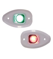 MICRO LED 12 İskele&Sancak 112.5° Feneri, Set, Yüzey mon.,Siyah Göv.,delikli