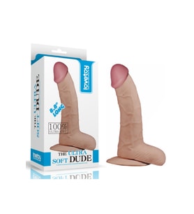 8.8 İnç 22 m The Ultra Soft Dude Dildo