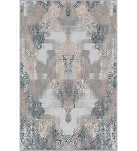 Eliana Home Baskılı, Yıkanabilir Kaymaz Taban Salon Halısı LNA0518 100x150 cm (Gri)