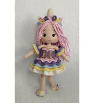 Prenses Melisa Bebek Amigurumi Organik Oyuncak