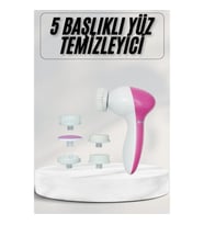 5 Başlıklı Cilt Temizleme ve Yüz Masaj Aleti – Akne ve Sivilce Karşıtı Bakım Cihazı