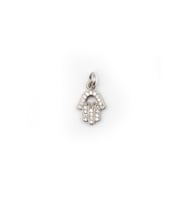 Fatma Ana Eli Xuping Kolye Ucu Gümüş – Zirkon Mıhlama, Alerji Karşıtı, 1.8 cm