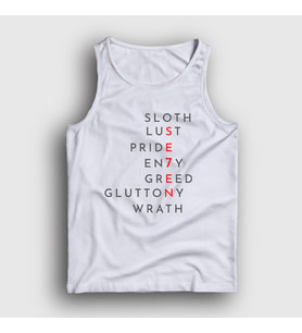 Presmono Unisex Beyaz Sins Movie Seven Se7en Atlet 539953tt (Beyaz)