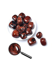 Sertifikalı Tamburlanmış Kahverengi Obsidyen Taşı Kütle (Çok Renkli)