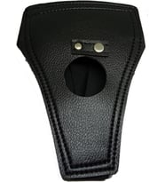 Siyah Deri Lastikli Protez Fantezi Kemeri / Blac