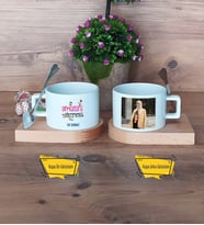 Din Kültürü Öğretmeni Kupa Bardak Ahşap Altlıklı Kısa Fotoğraflı Öğretmenler Günü Hediyesi
