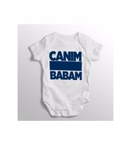 Canım Babam Yazılı Baskılı Bebek Zıbını